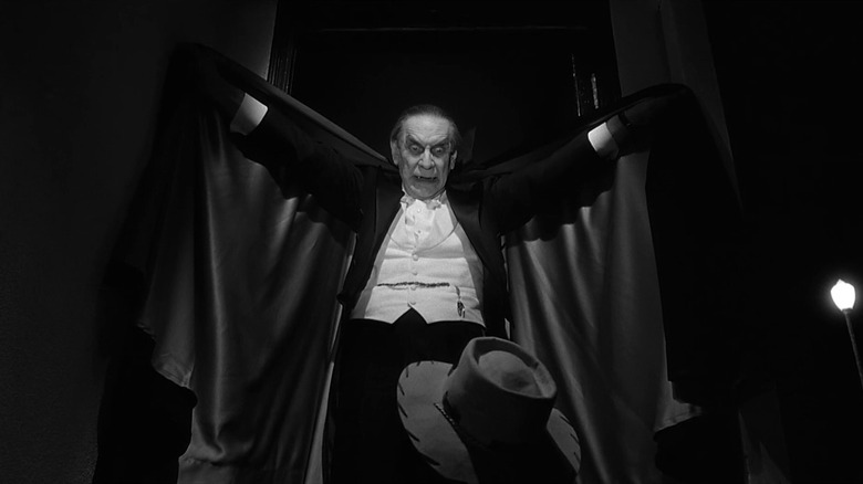 Martin Landau performing as Bela Lugosi as Dracula