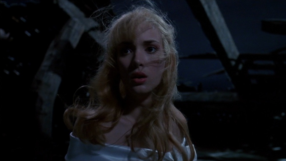 Winona Ryder in dark house