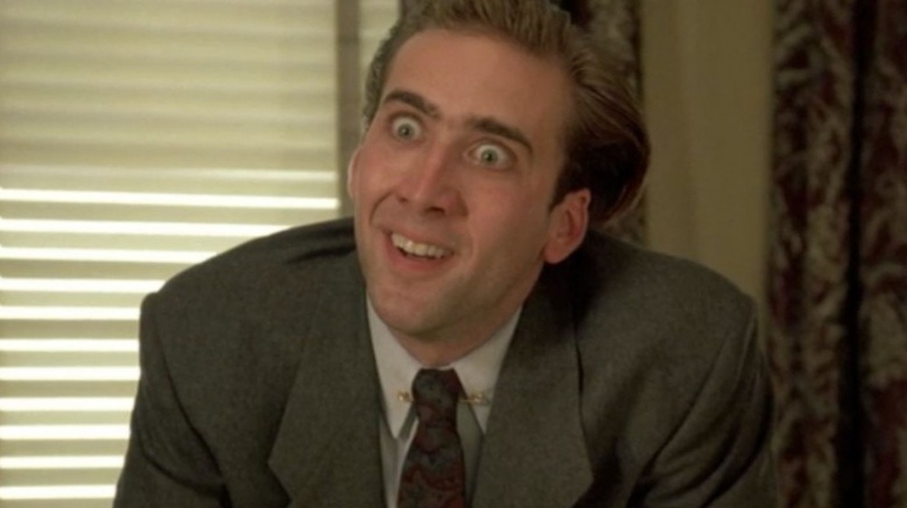 Nicolas Cage looking crazy