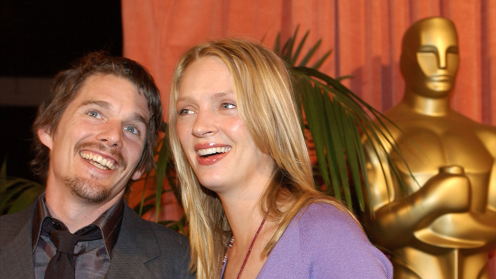 Ethan Hawke and Uma Thurman at Oscars