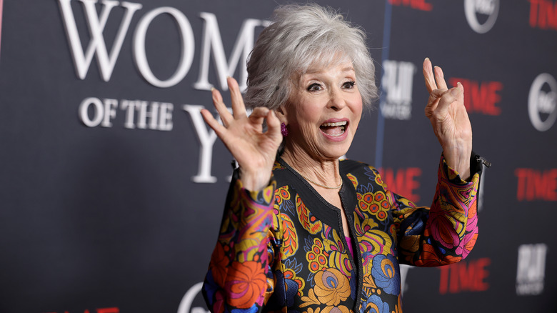 Rita Moreno on a red carpet