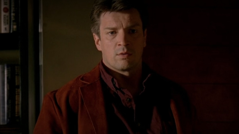 Nathan Fillion dressed up as Captain Mal on Castle