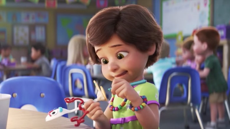 Bonnie and Forky in Toy Story 4