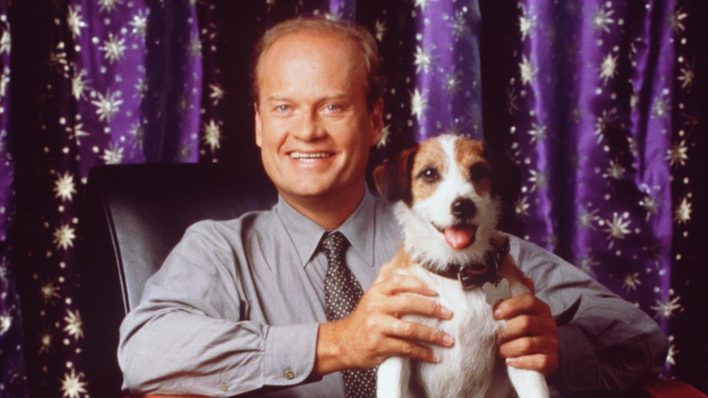 Publicity photo of Kelsey Grammer and Moose