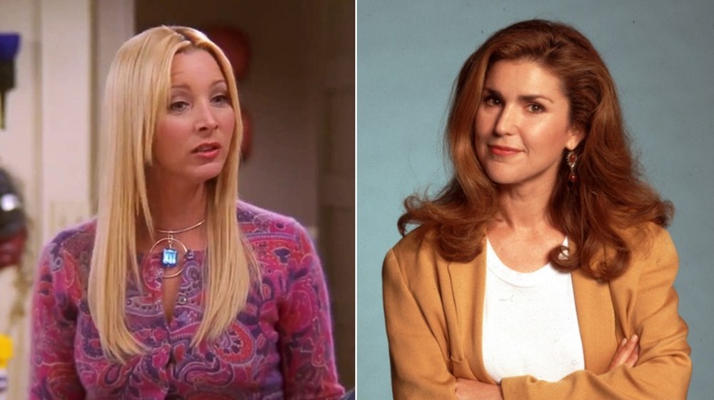 Lisa Kudrow on Friends (left), a press photo of Peri Gilpen (right)