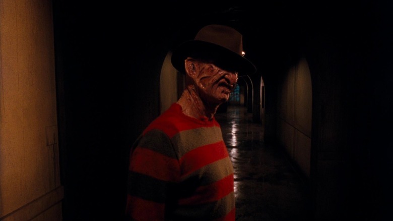 Freddy Krueger stood in corridor