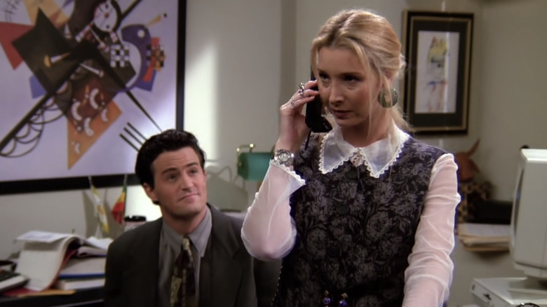 Chandler and Phoebe in office