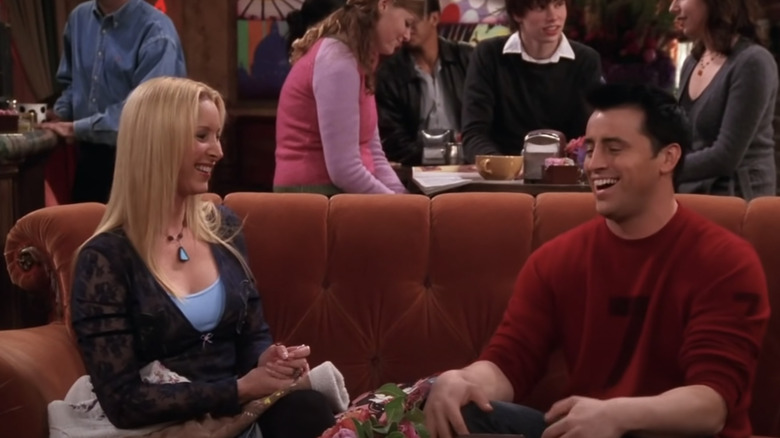 Joey and Phoebe laughing