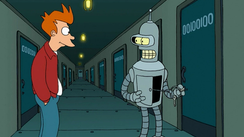 Bender's apartment hallway