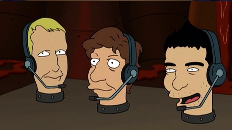 Beastie Boys heads in Futurama