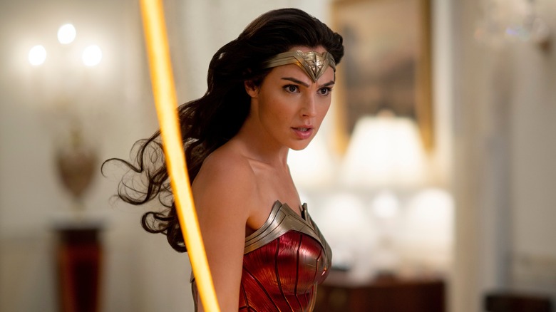 Gadot fighting with a lasso in "Wonder Woman 1984"