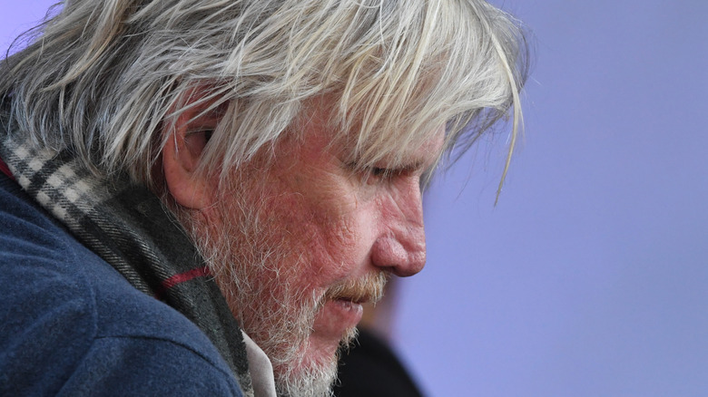 Gary Busey looks pensive in close-up at The Comedy Chateau