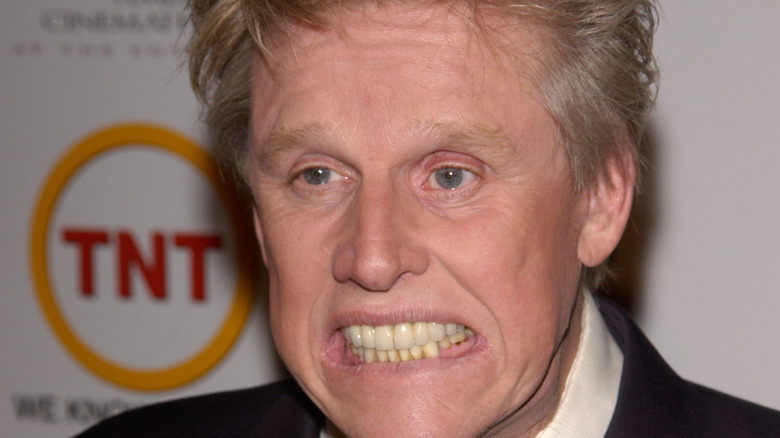 Gary Busey at the American Cinematheque Ball, grimacing in close-up