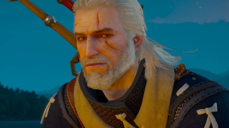 Geralt smiling