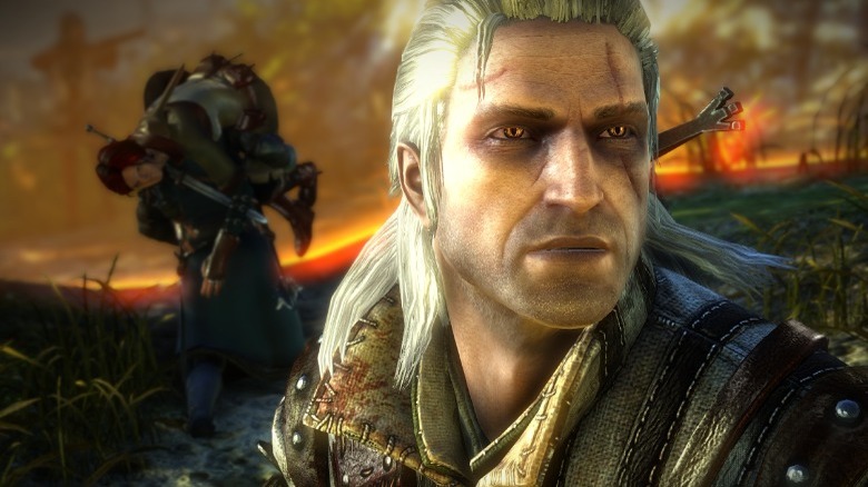 Geralt looking