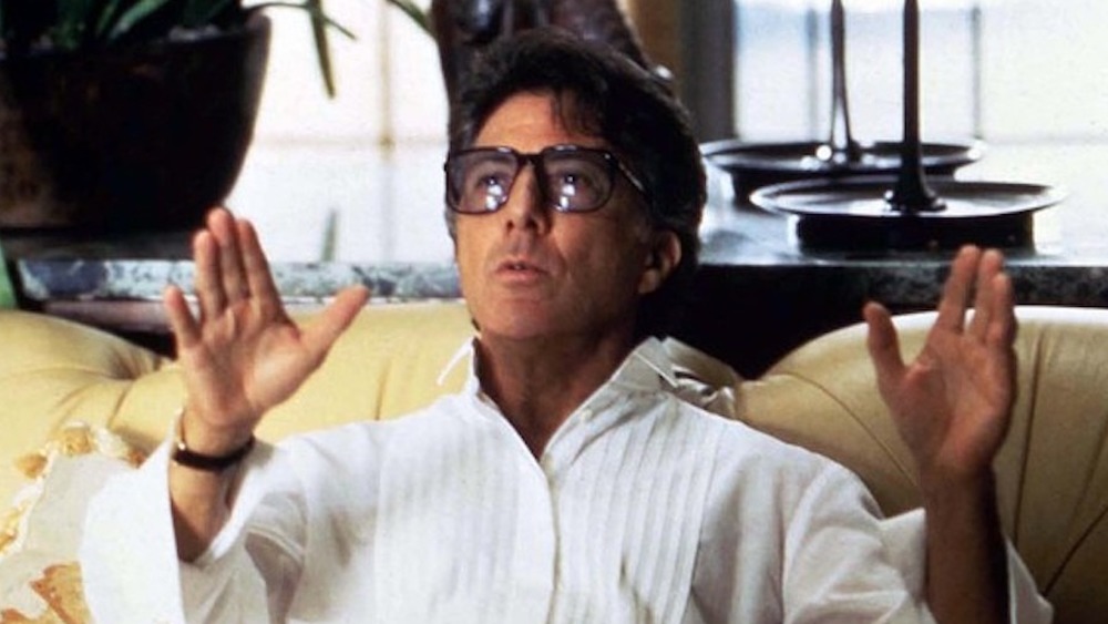 Dustin Hoffman waving hands