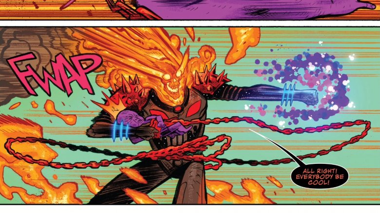 Cosmic Ghost Rider and baby Thanos