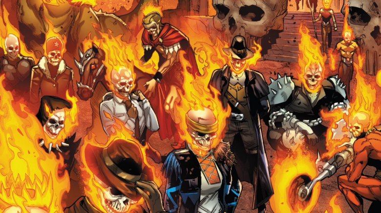 A bunch of different Ghost Riders