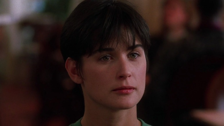 Demi Moore getting upset