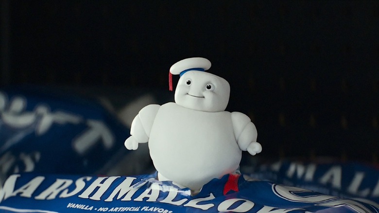 A mini Stay Puft Marshmallow Man