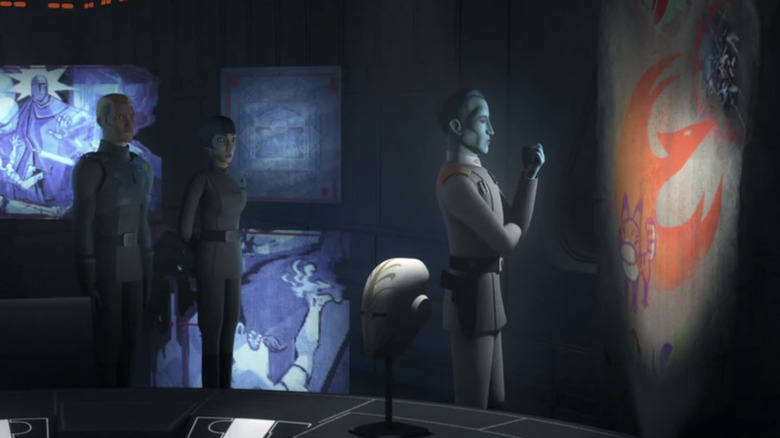 Thrawn studies Sabine's work