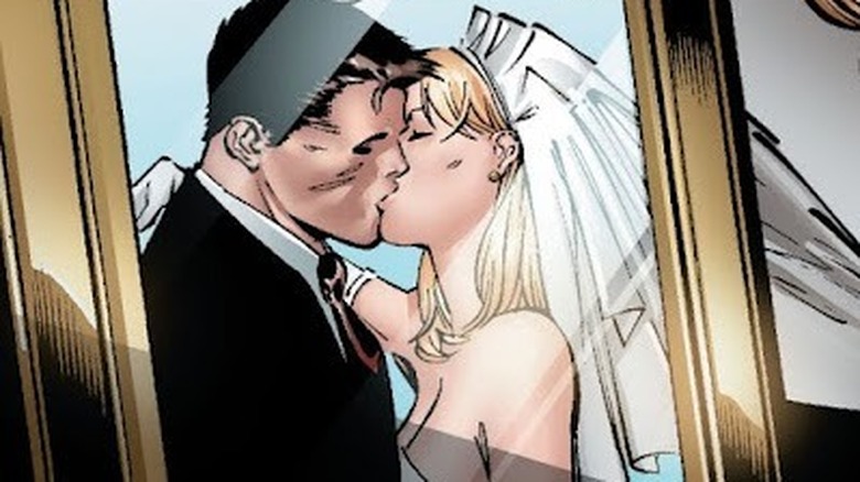 Peter and Gwen's wedding photo in the comics