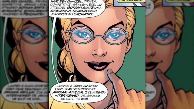 Dr. Harleen Quinzel smiling confidently