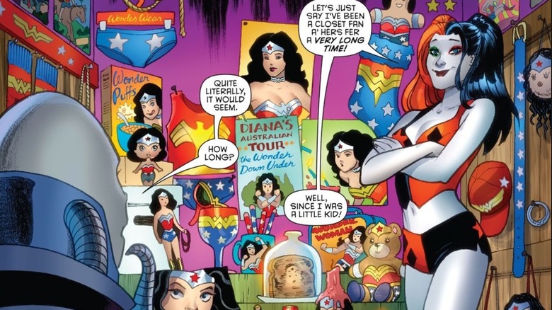 Harley Quinn's Wonder Woman shrine