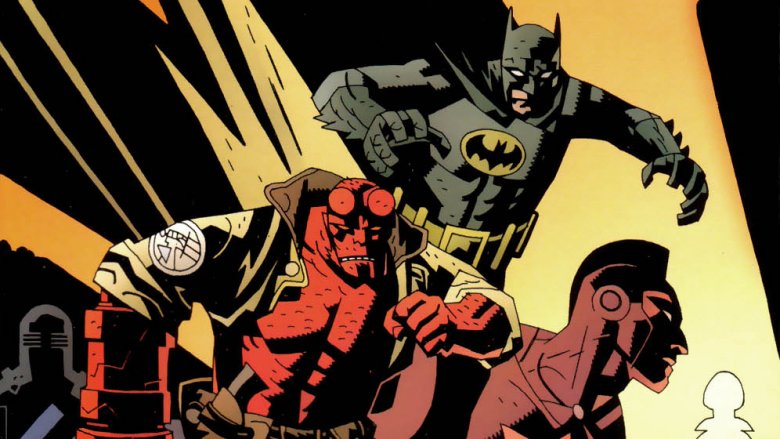 Hellboy Batman crossover cover