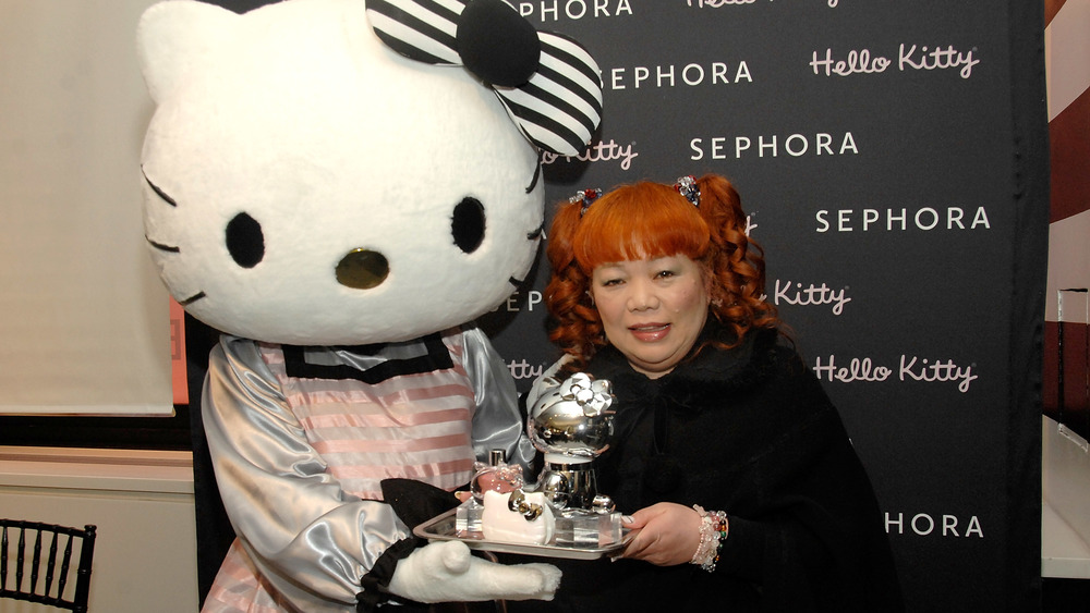 Hello Kitty designer Yuko Yamaguchi with her creation