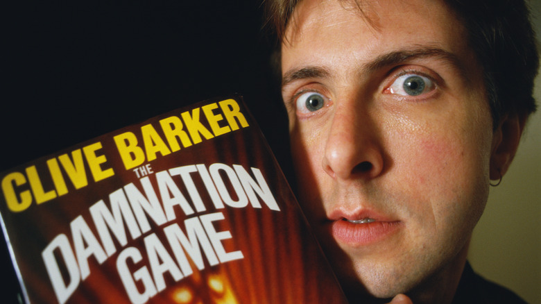 Clive Barker with his first book