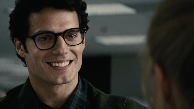 Clark Kent smiles