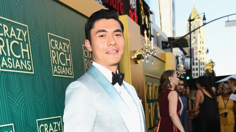 Henry Golding promoting Crazy Rich Asians 