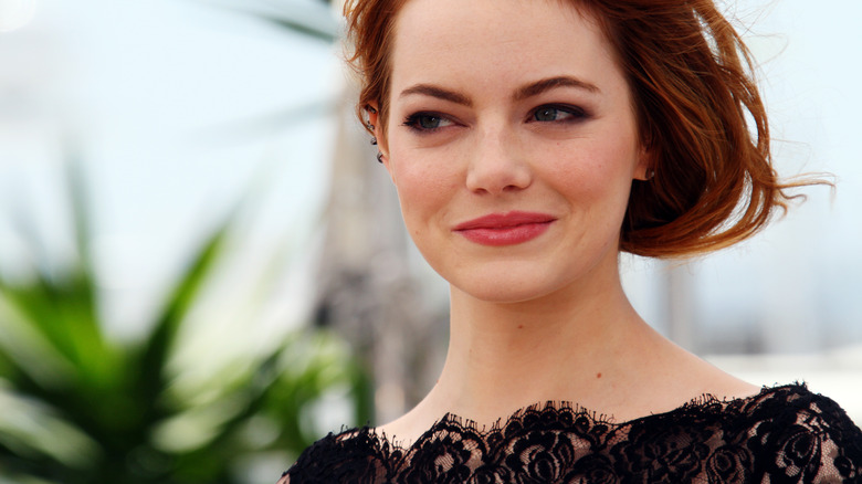 Emma Stone smiles