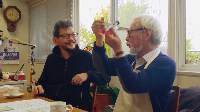 Hideaki Anno and Hayao Miyazaki