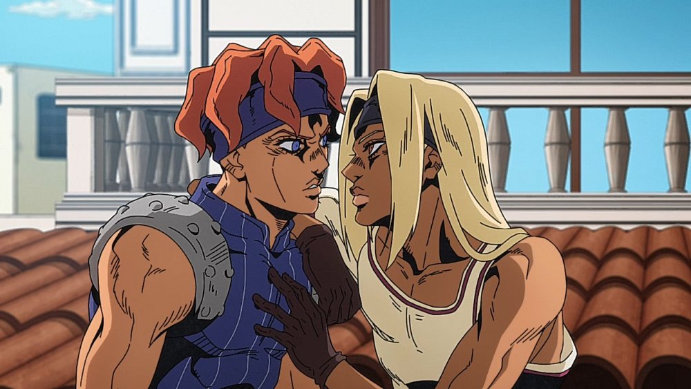 Tiziano and Squalo from JoJo's Bizarre Adventure: Golden Wind anime, rumored to be a couple