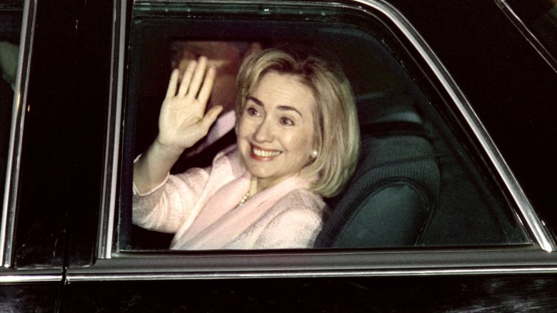 Hillary Clinton waves