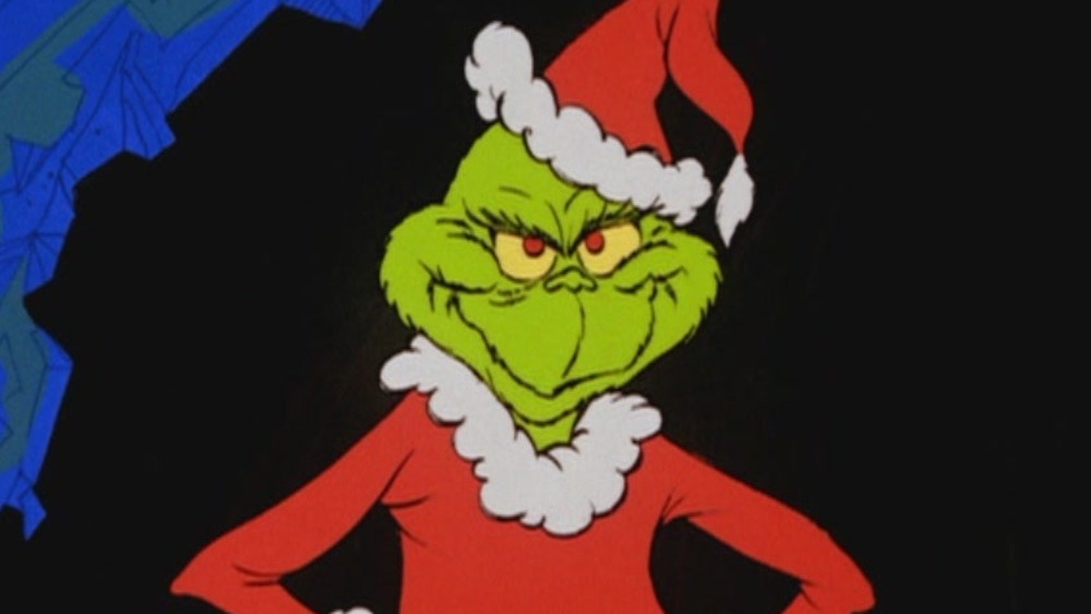 The Grinch smiling