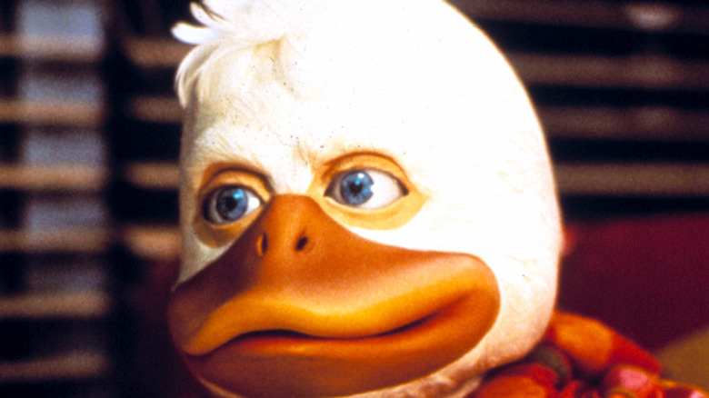 Howard the Duck in a café