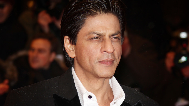 Shah Rukh Khan staring ahead