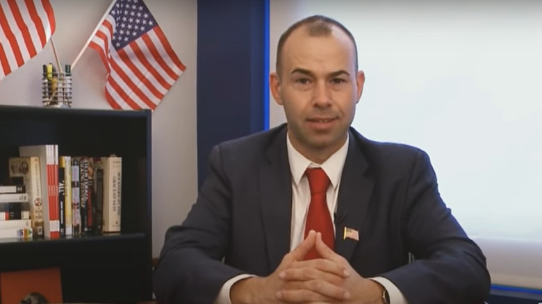 Murr in a suit