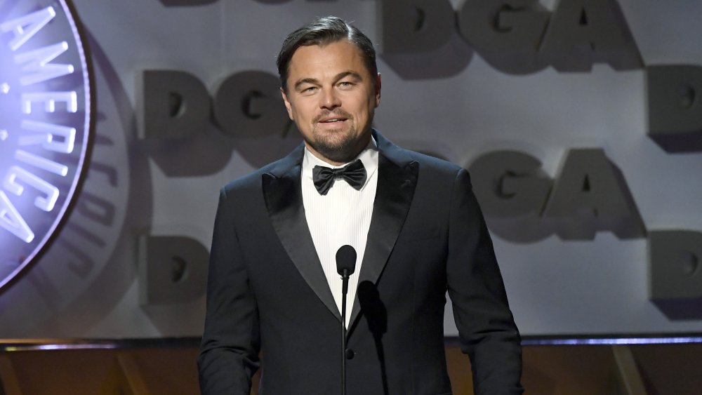 Leonardo DiCaprio speaks onstage during the 2020 annual Directors Guild Of America Awards