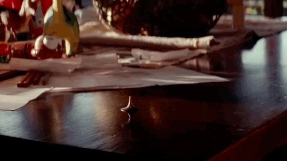 The spinning top on the table of Cobb's house at the end of Inception