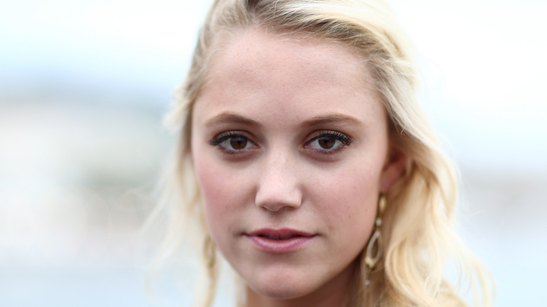 Maika Monroe gazes at camera