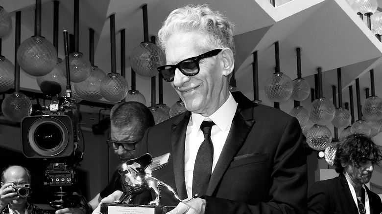 Cronenberg receiving an award