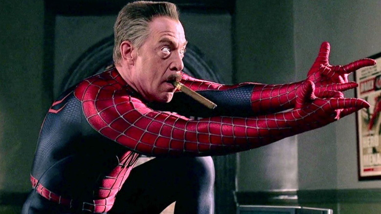 J. Jonah Jameson dressed as Spider-Man