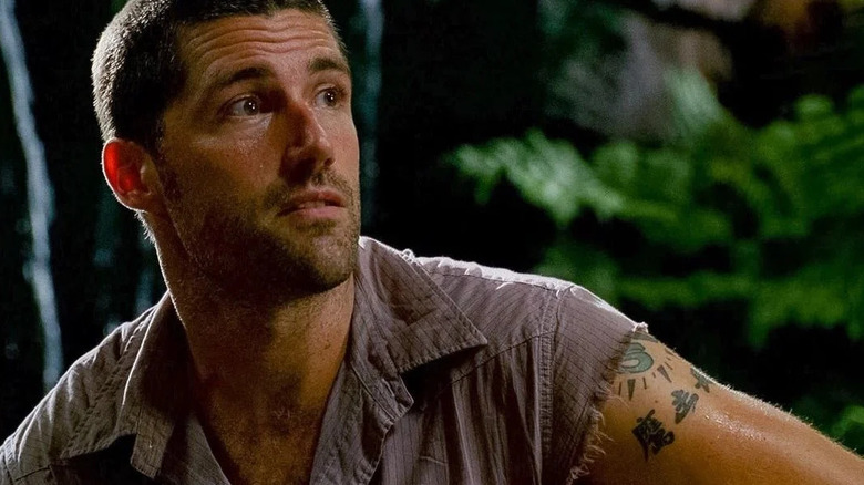 Matthew Fox with visible tattoos