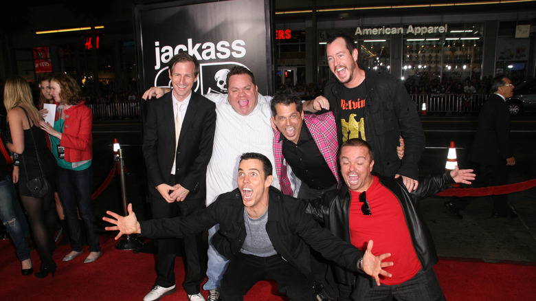 Jackass crew celebrate a job well done