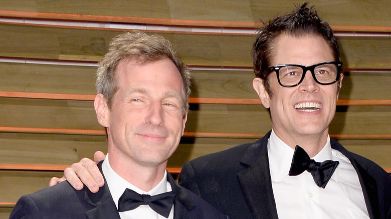 Johnny Knoxville and Spike Jonze smiling