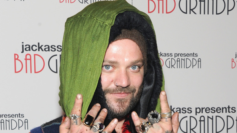 Bam Margera wearing jewelry